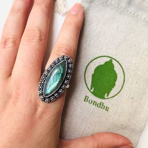 SOLD -Labradorite Sterling Silver 925 Ring Sz 9.25